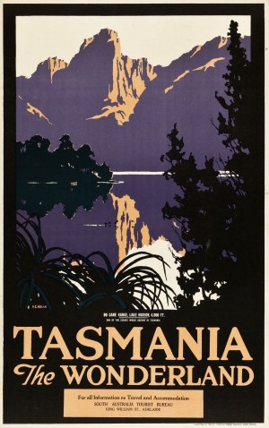 Tasmania the Wonderland Travel Poster